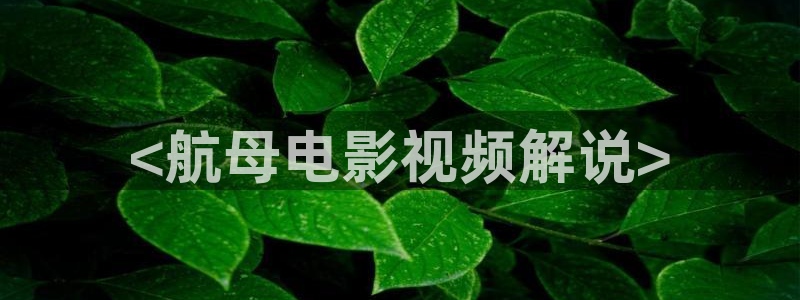 0608新视觉理论电视剧在线观看：<航母电影视频解说>