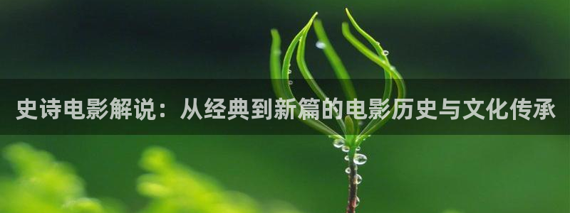 6860新视觉伦理：史诗电影解说：从经典到新篇的电影历史与文化传承